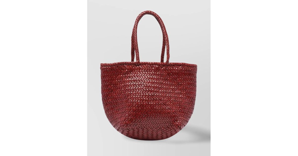 Dragon Diffusion Woven Texture Tote Bag With 2 Handles in Red | Lyst UK