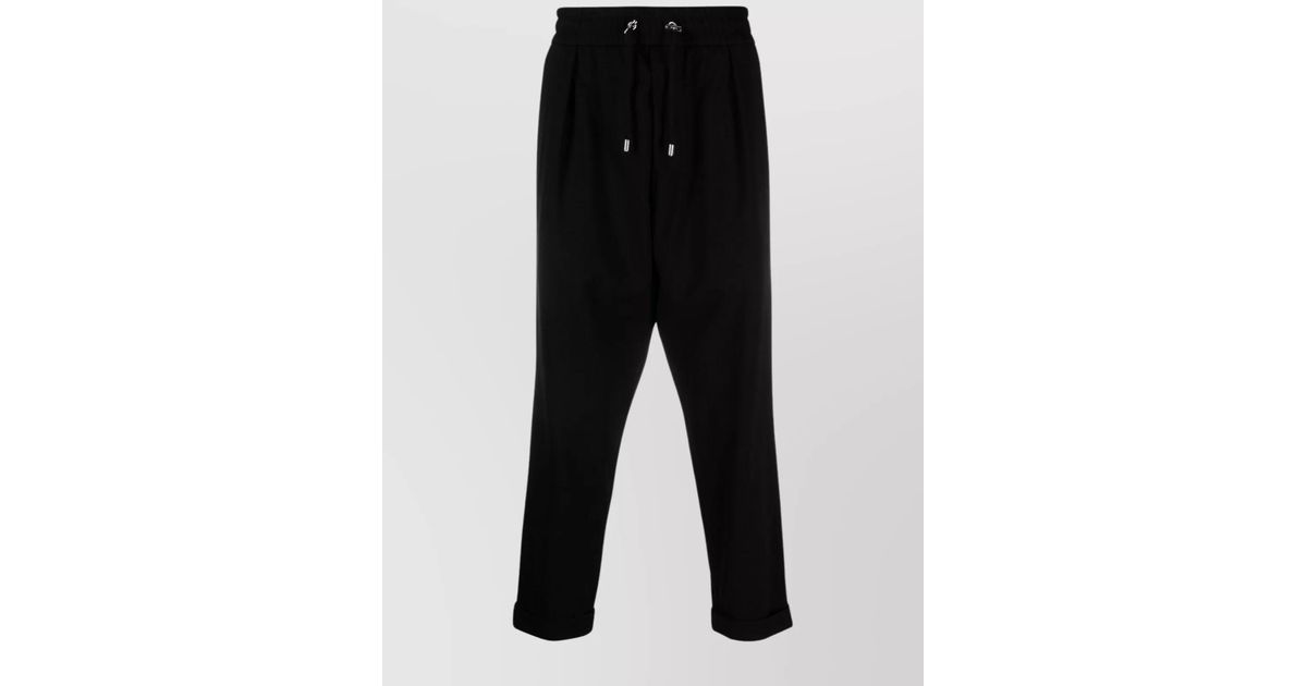 Draped Drop Crotch Trousers in Mint - 3350108