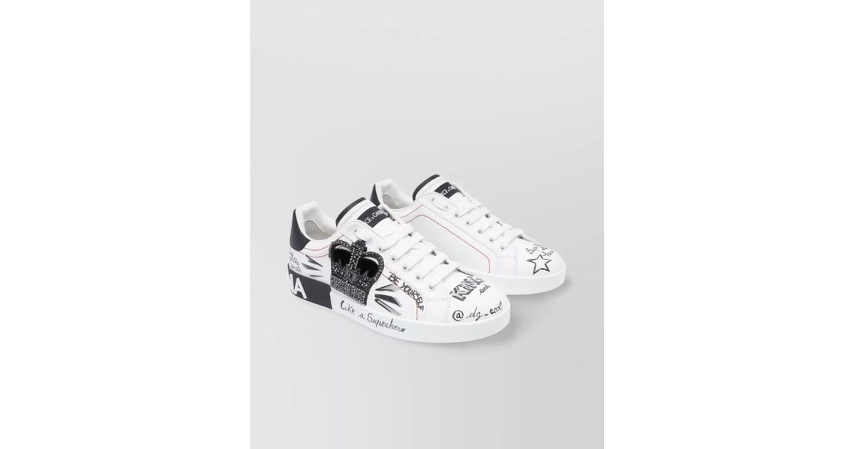 dolce gabbana crown sneakers