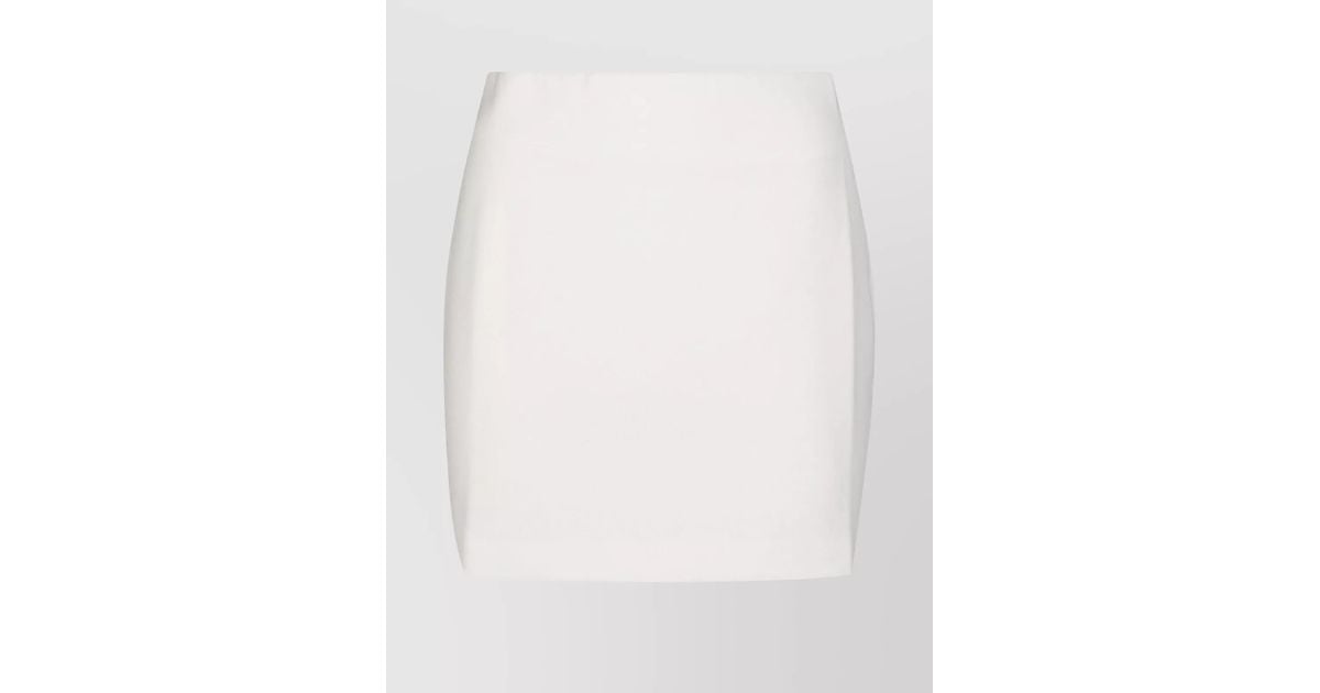 ANDAMANE Nerea Short Skirt in White | Lyst