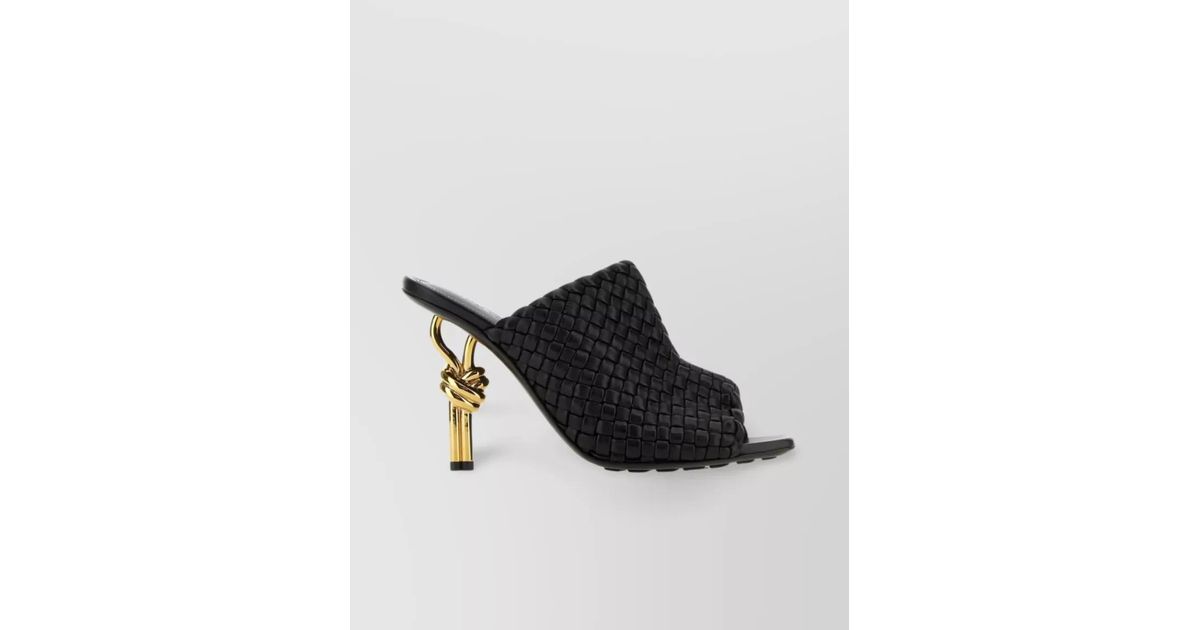 Bottega Veneta Black Lamb Leather Mules main image 0