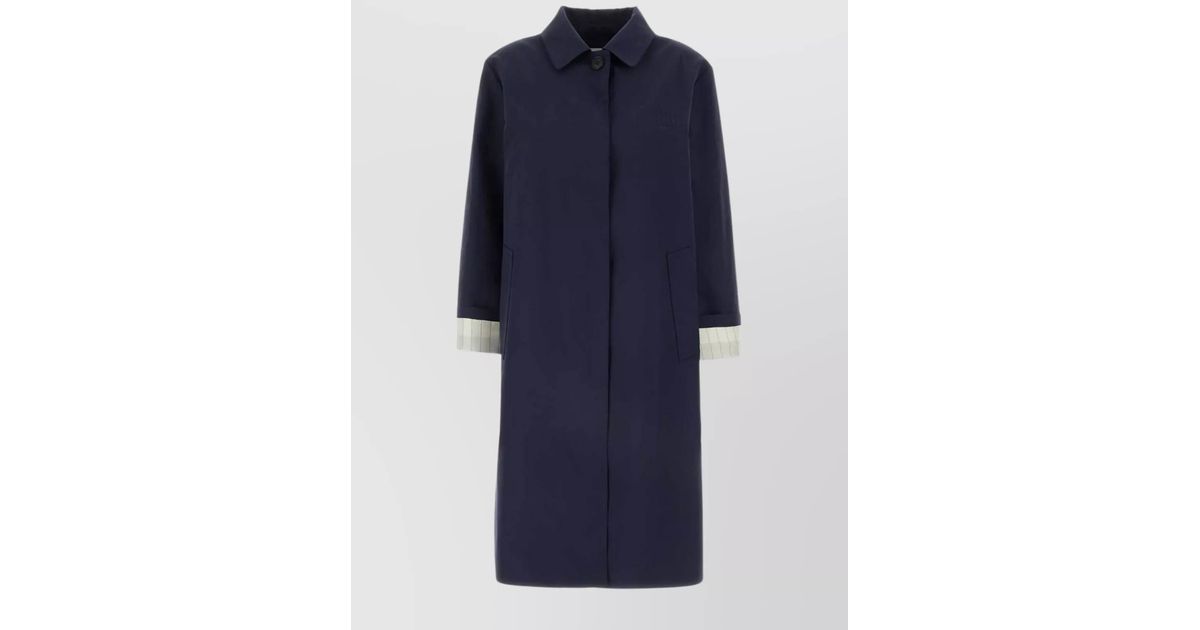 MIU Sportswear-Short Trench Coat, Jacket
