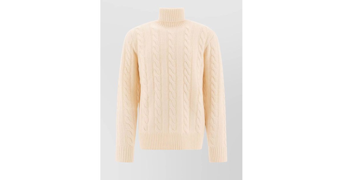 Lace Neck Polo Sweater