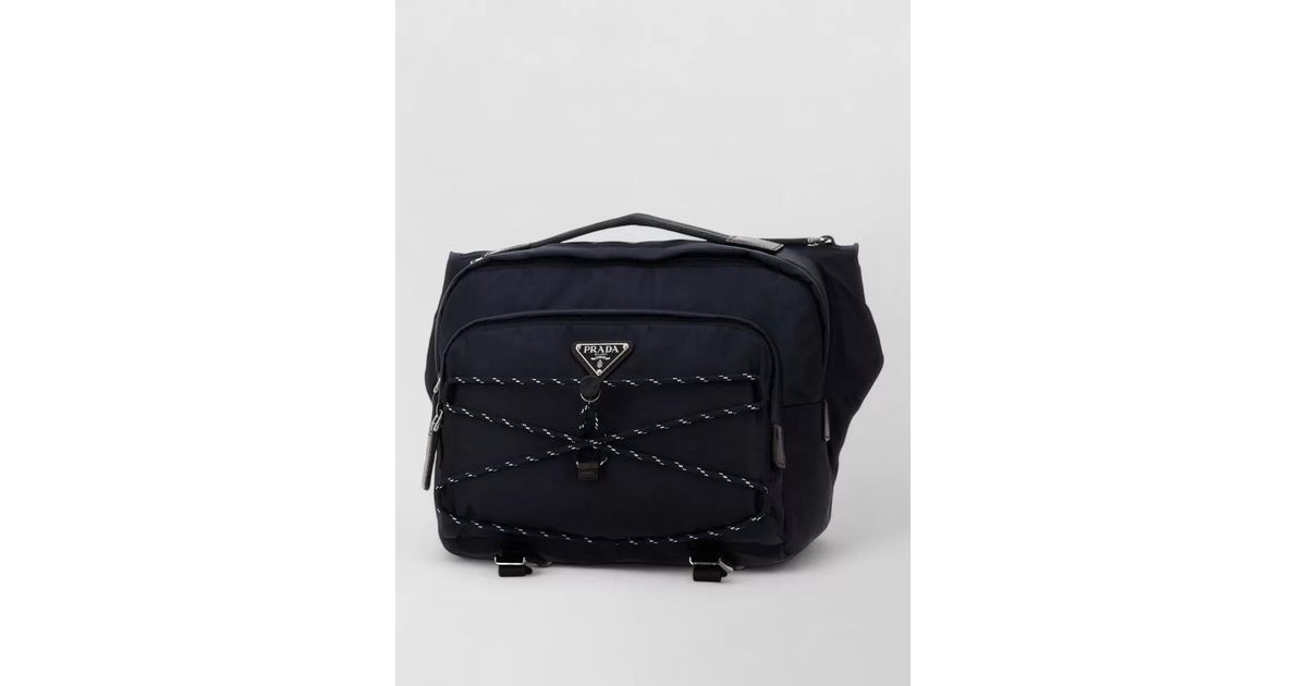 Prada Renylon Speedrock Belt Bag Adjustable in Blue for Men | Lyst