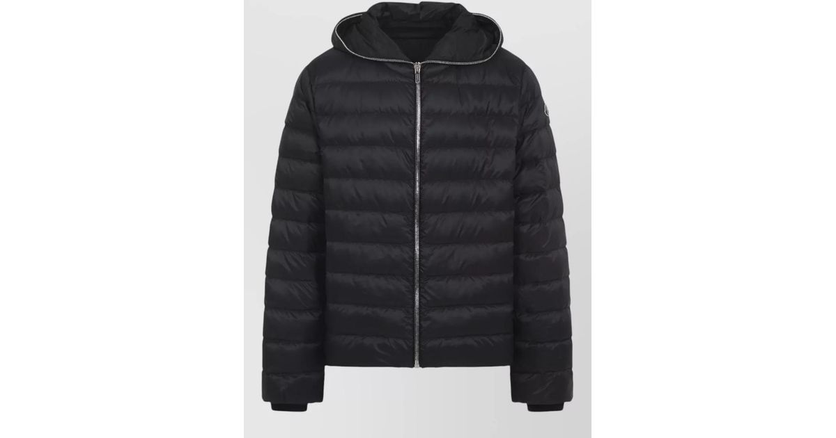 Moncler + Rick Owens Ziplock Hooded Short Down Jacket