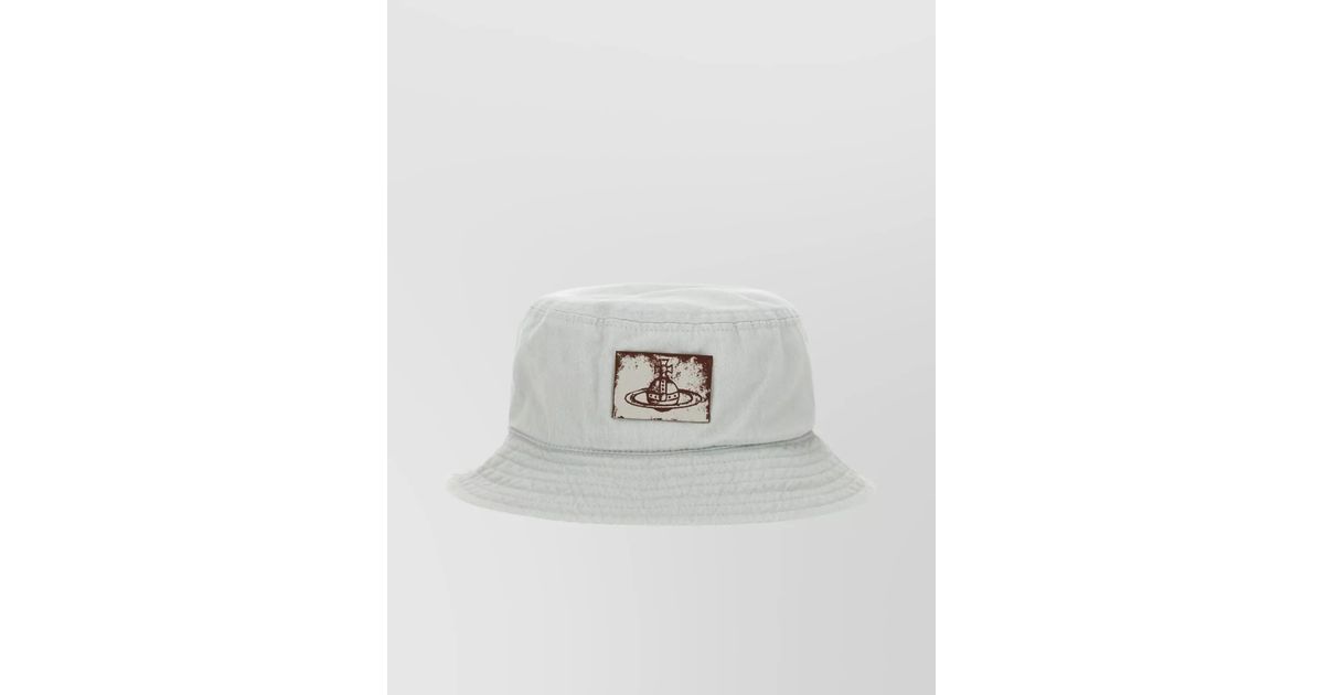 Vivienne Westwood Logo Bucket Hat Stitched Detailing in