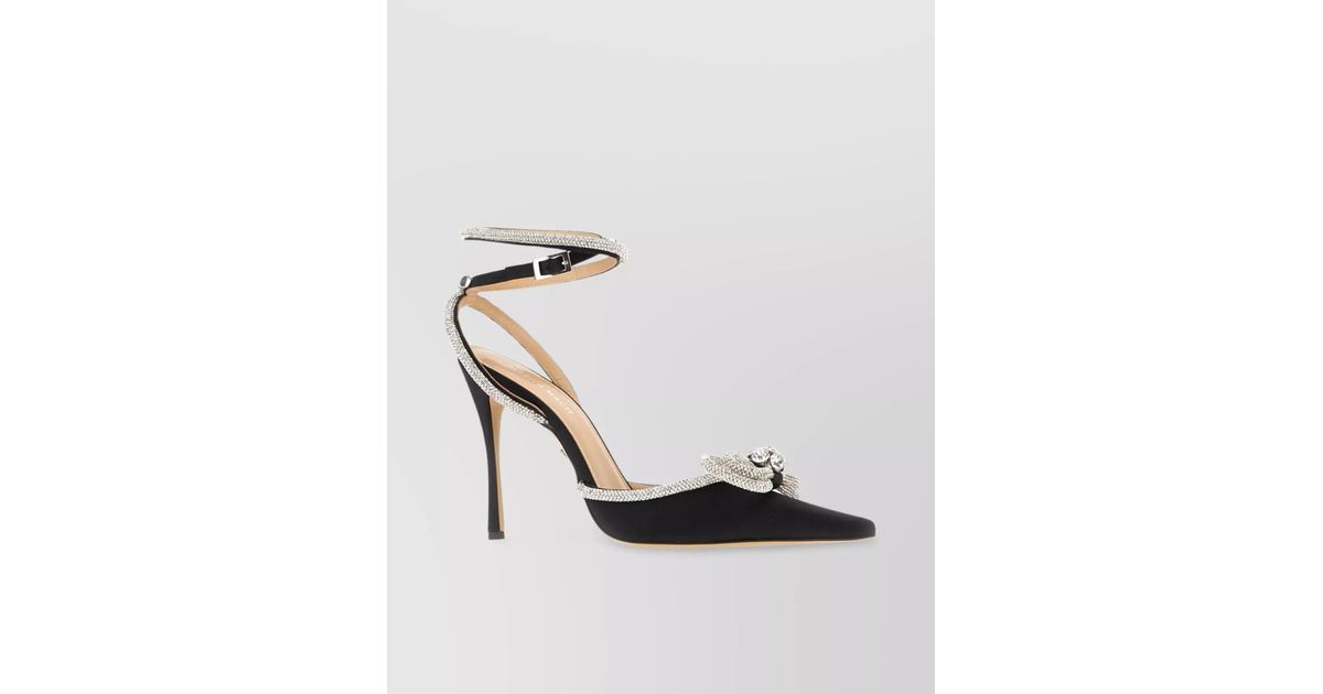 Photo inspiration: Satin Bow Elegant Opera Pumps With Romantic Detailing Reference: Mach Mach Satin Double Bow Pumps With Embellished Detail In