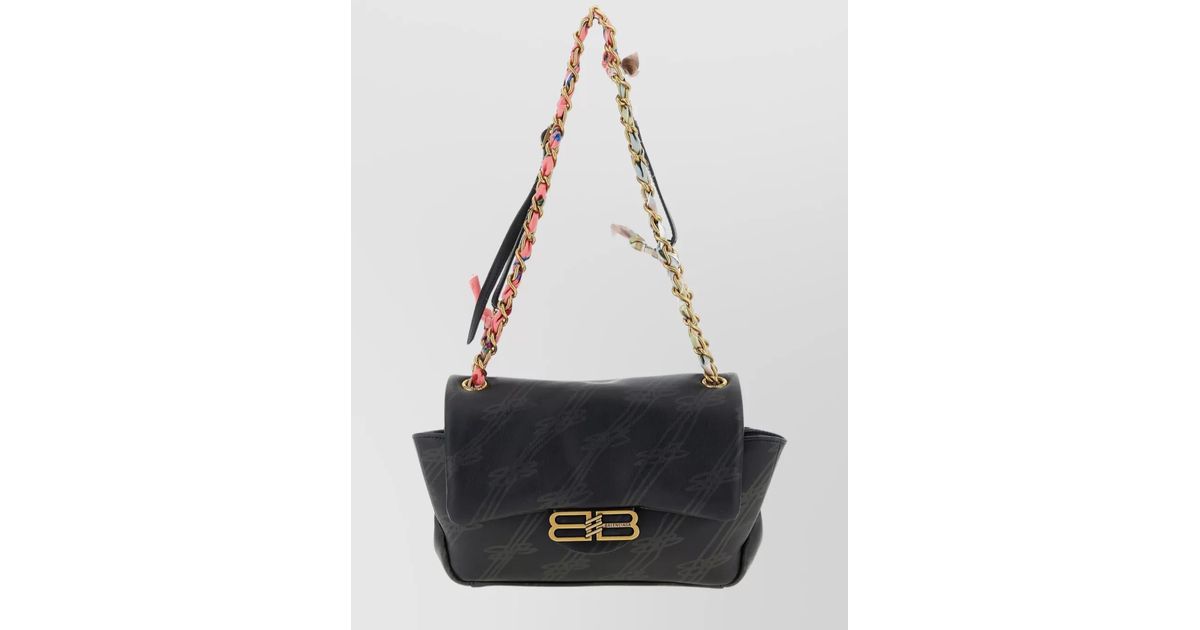 Balenciaga Mini Shoulder Bag Chain Strap in Black Lyst UK — free download