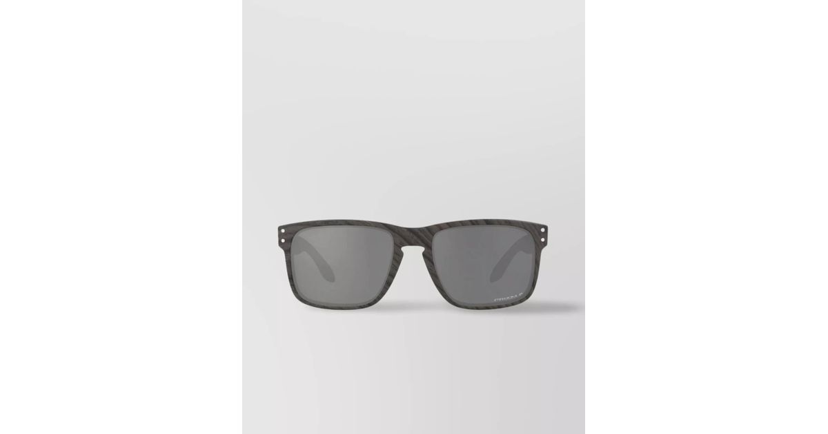 Oakley Rectangular Sunglasses With Dark Lenses And Textured Finish in ...