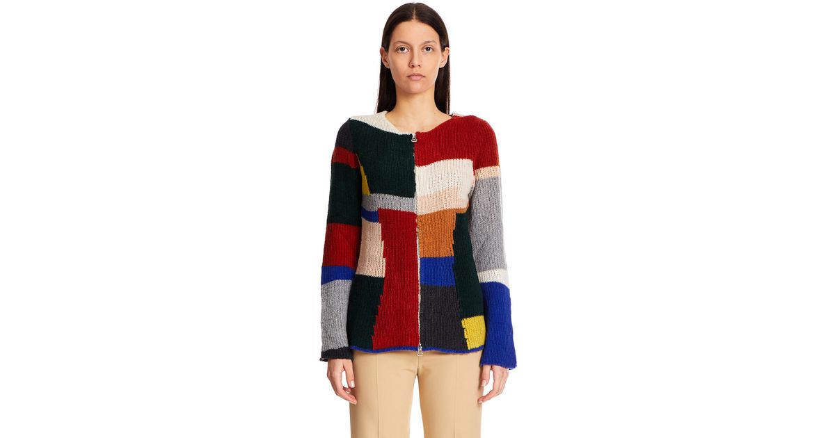 eckhaus latta brickwork cardigan
