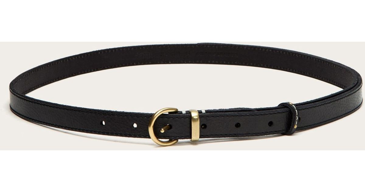 Frye Leather Campus Knotted Belt in Black - Lyst
