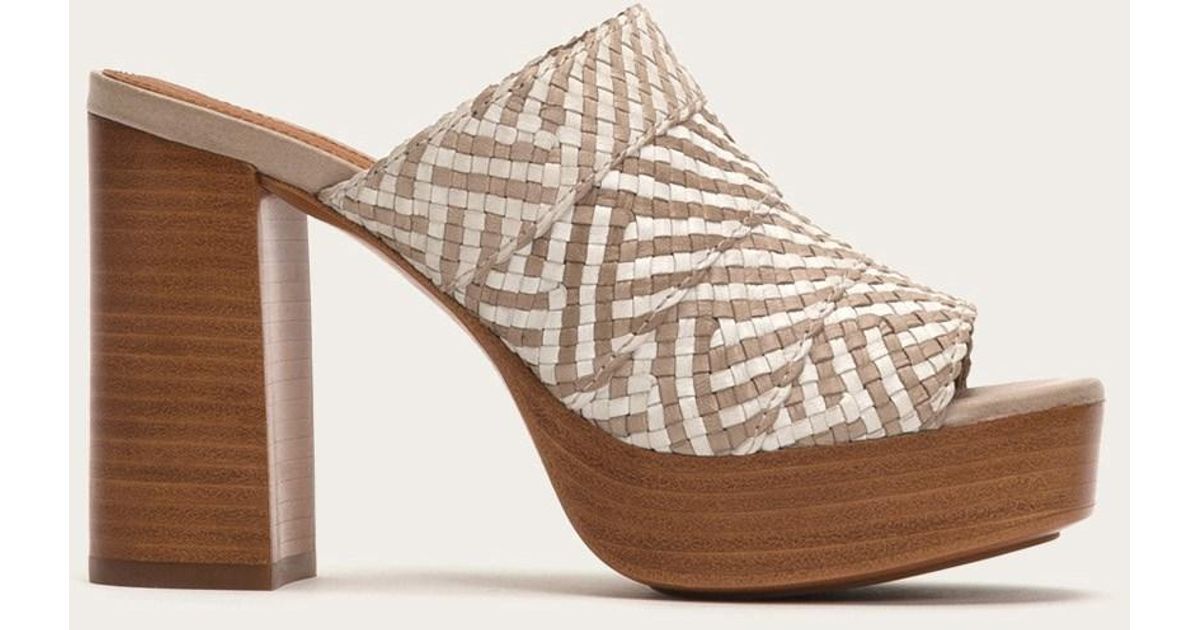 frye robin woven slide