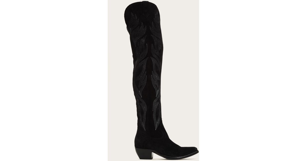frye shane thigh high boots