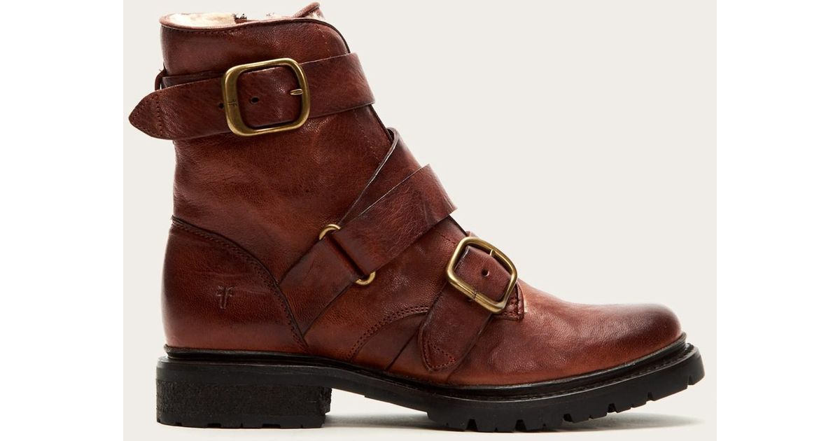frye vanessa tanker shearling