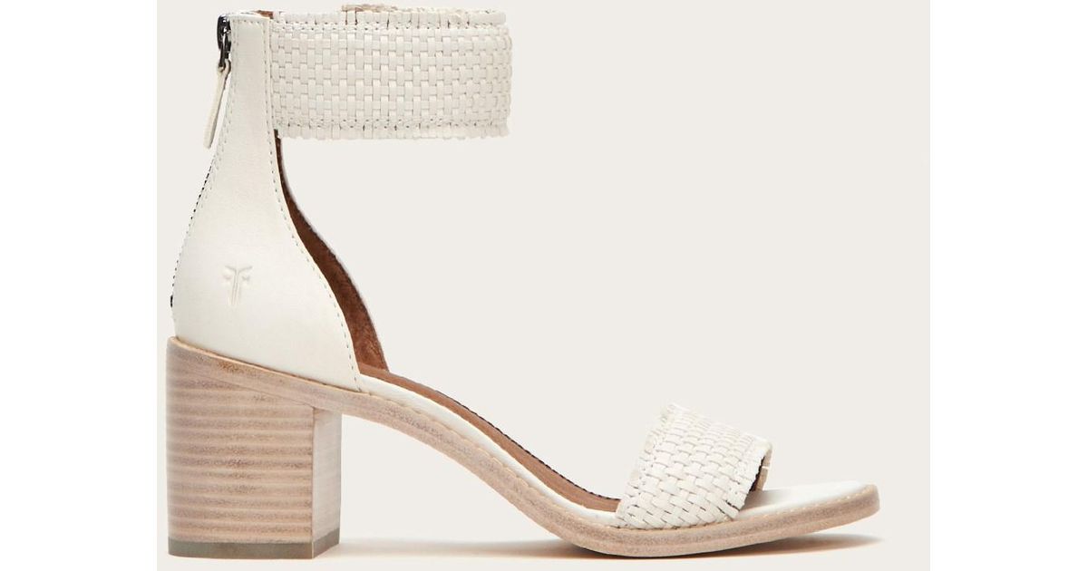 frye bianca woven back zip