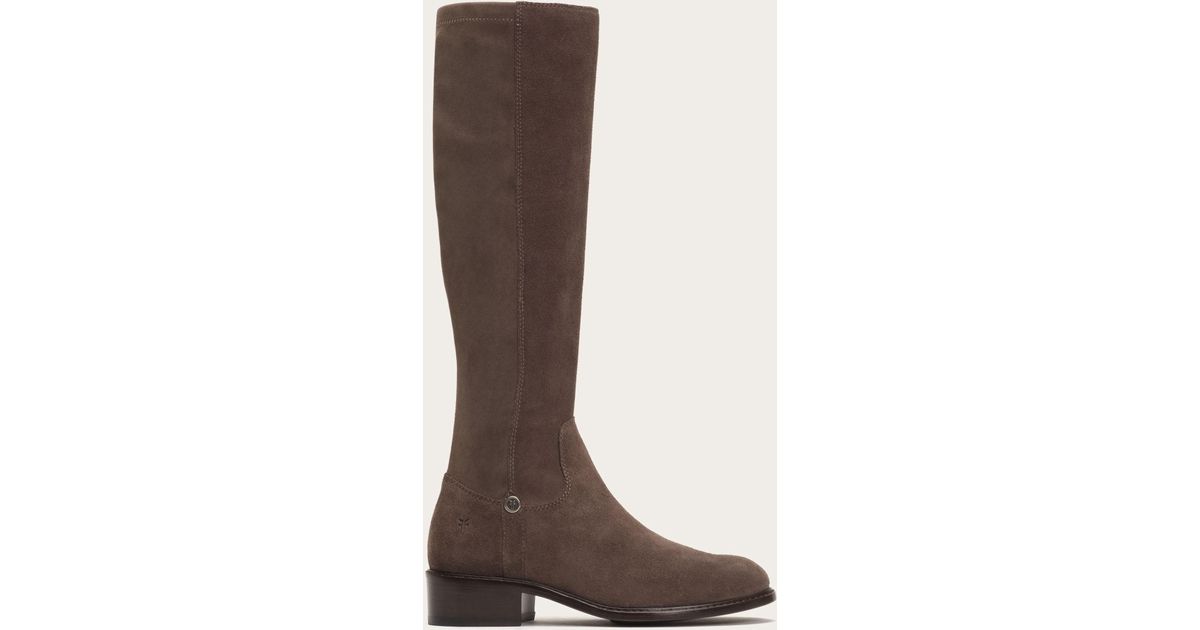 Frye Suede Taylor Stretch Tall Boots 