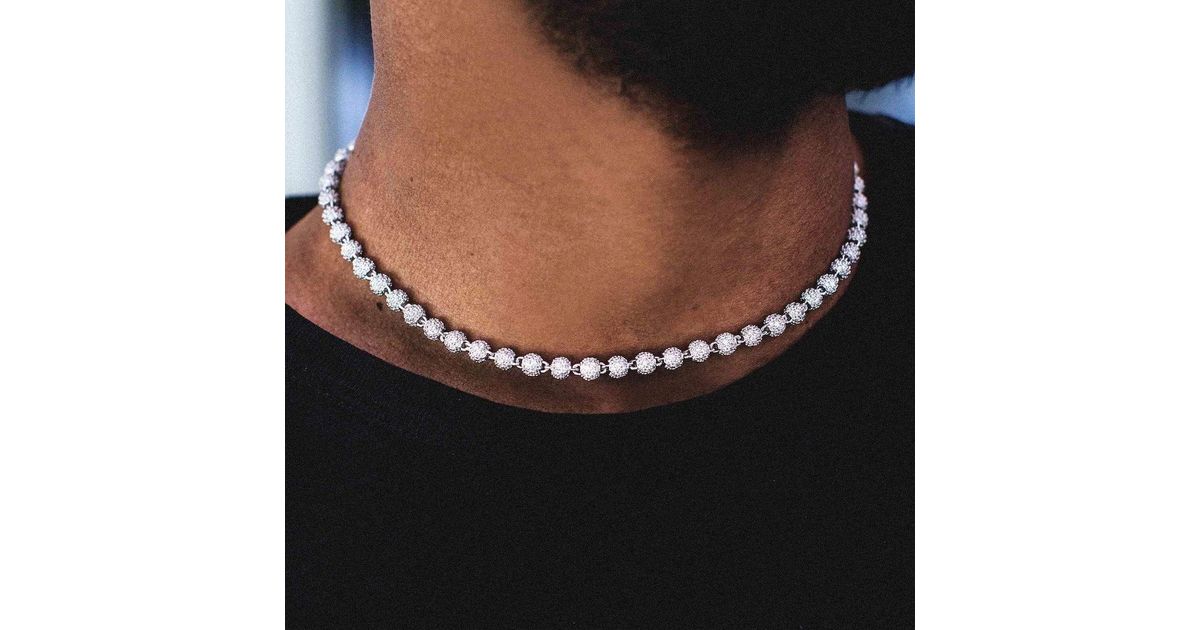 The GLD Shop 4mm Iced Ball Chain in 