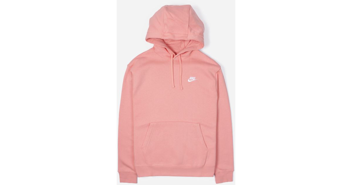 nike club overhead hooded top