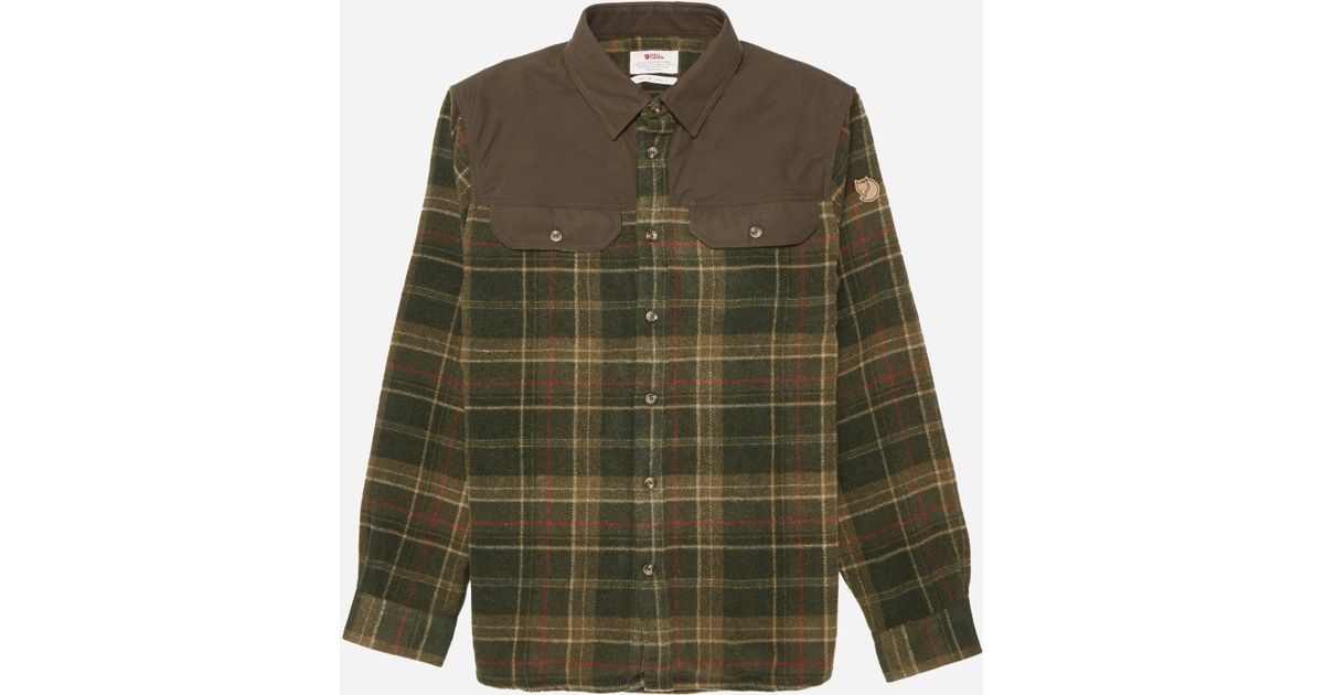 Fjallraven Wool Granit Shirt in Green 