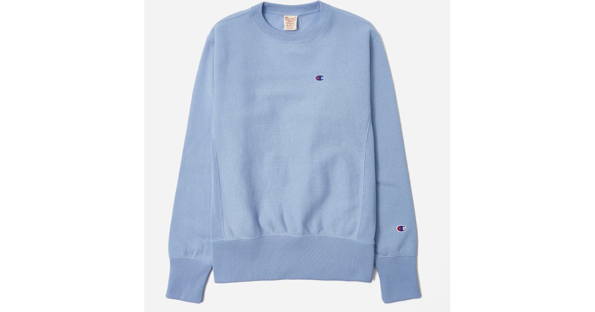 champion blue crewneck sweatshirt