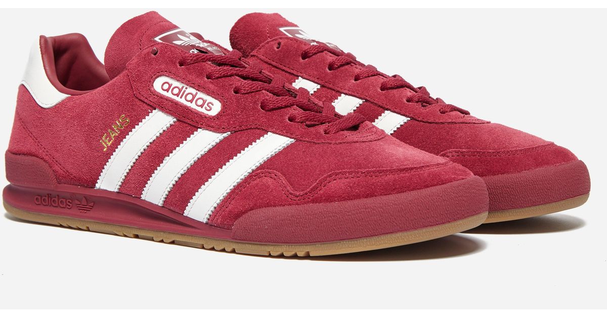 adidas jeans super red