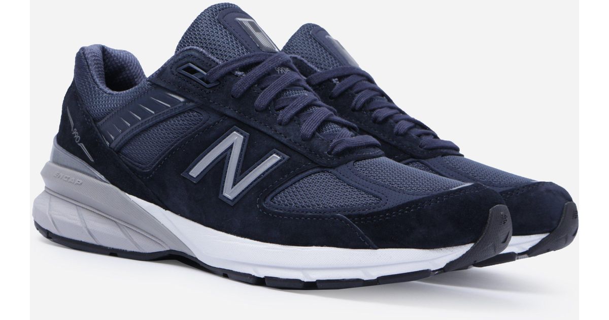 New Balance Suede 990 V5 in Navy (Blue) for Men - Lyst