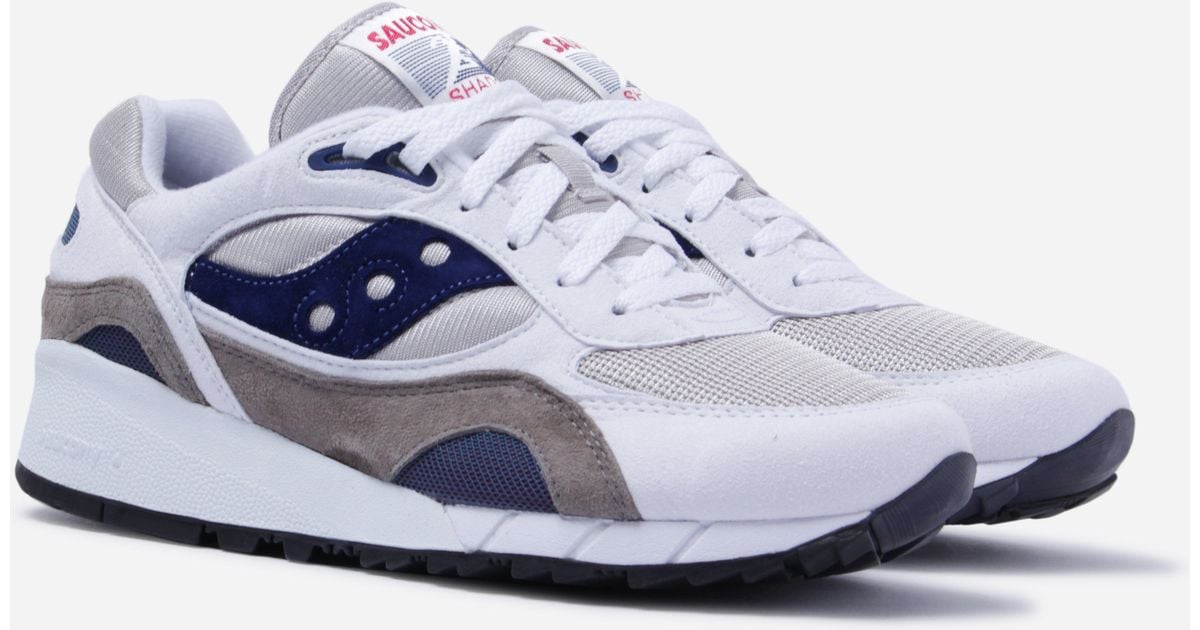 Saucony Suede Shadow 6000 Sneaker In White 