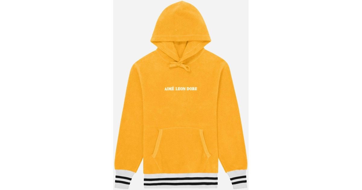 Aime leon dore yellow hoodie Clearance