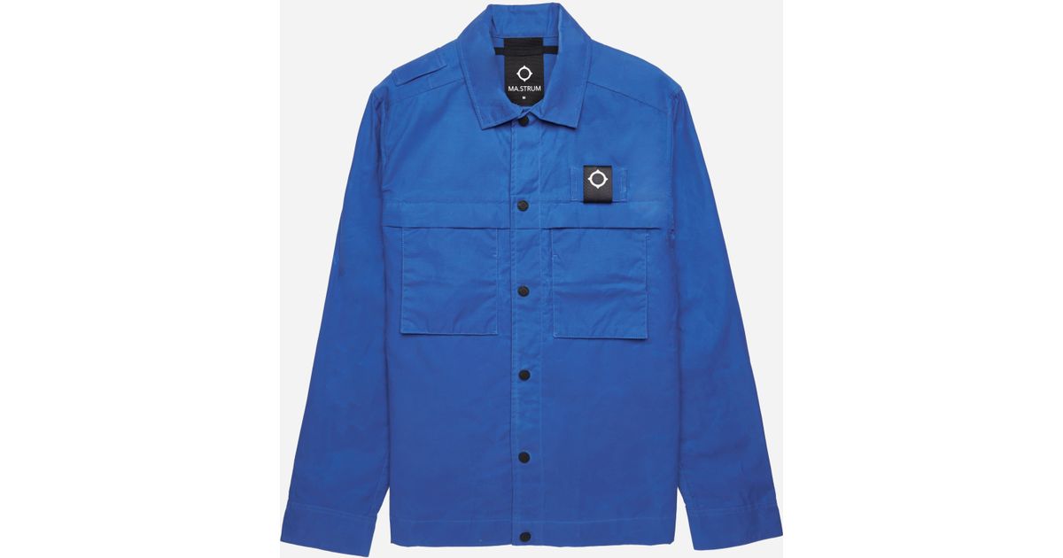 ma strum blue overshirt