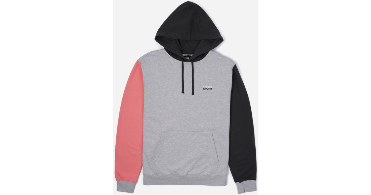stussy block hoodie