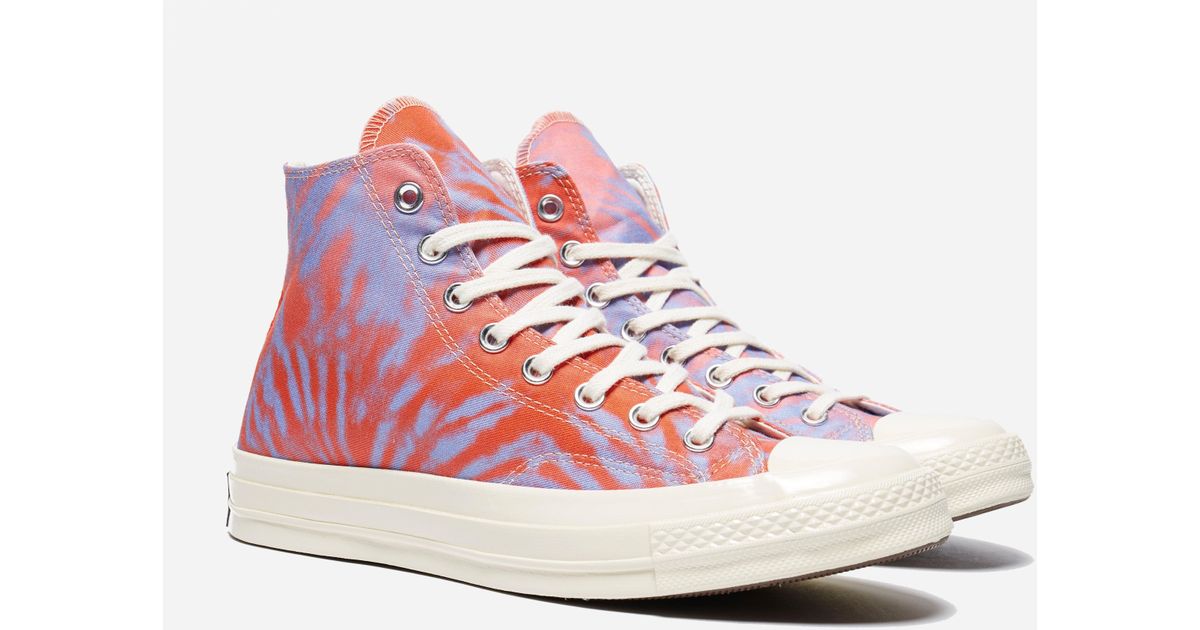 red tie dye converse