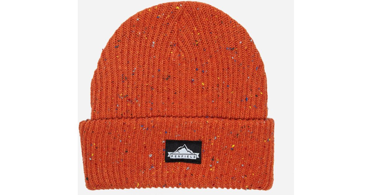 Penfield Harris Flecked Orange Beanie 