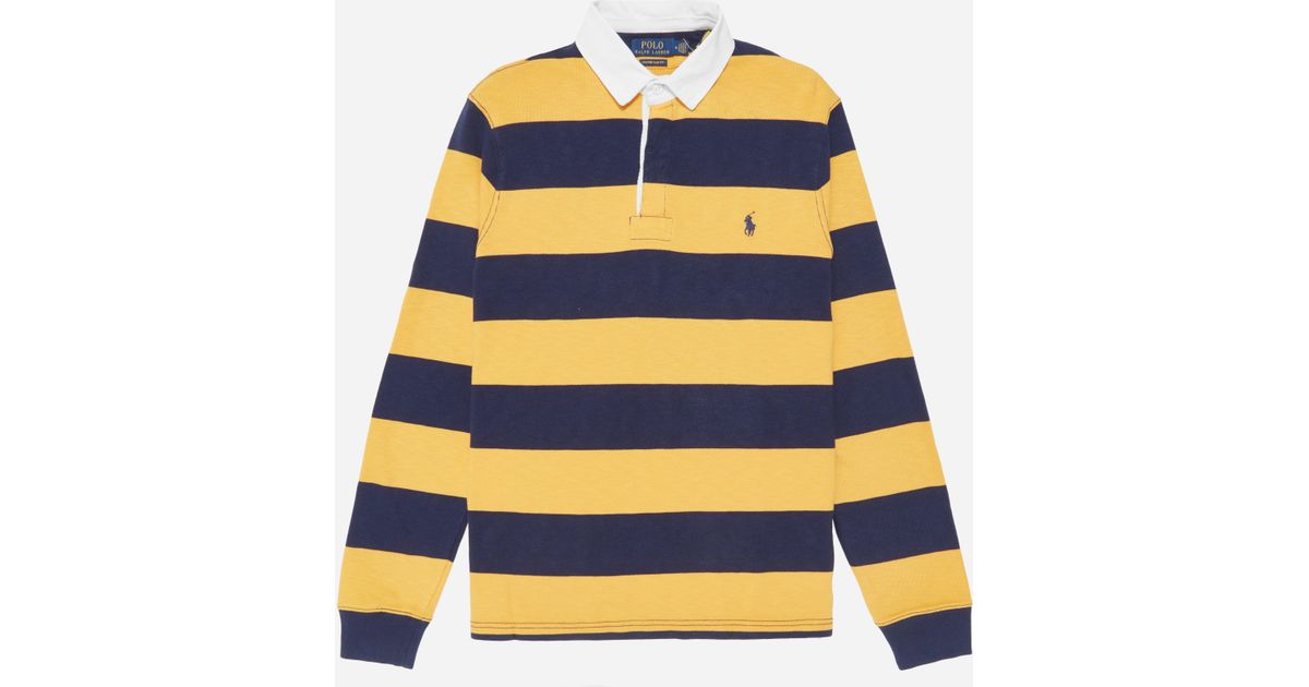 ralph lauren rugby shirt yellow