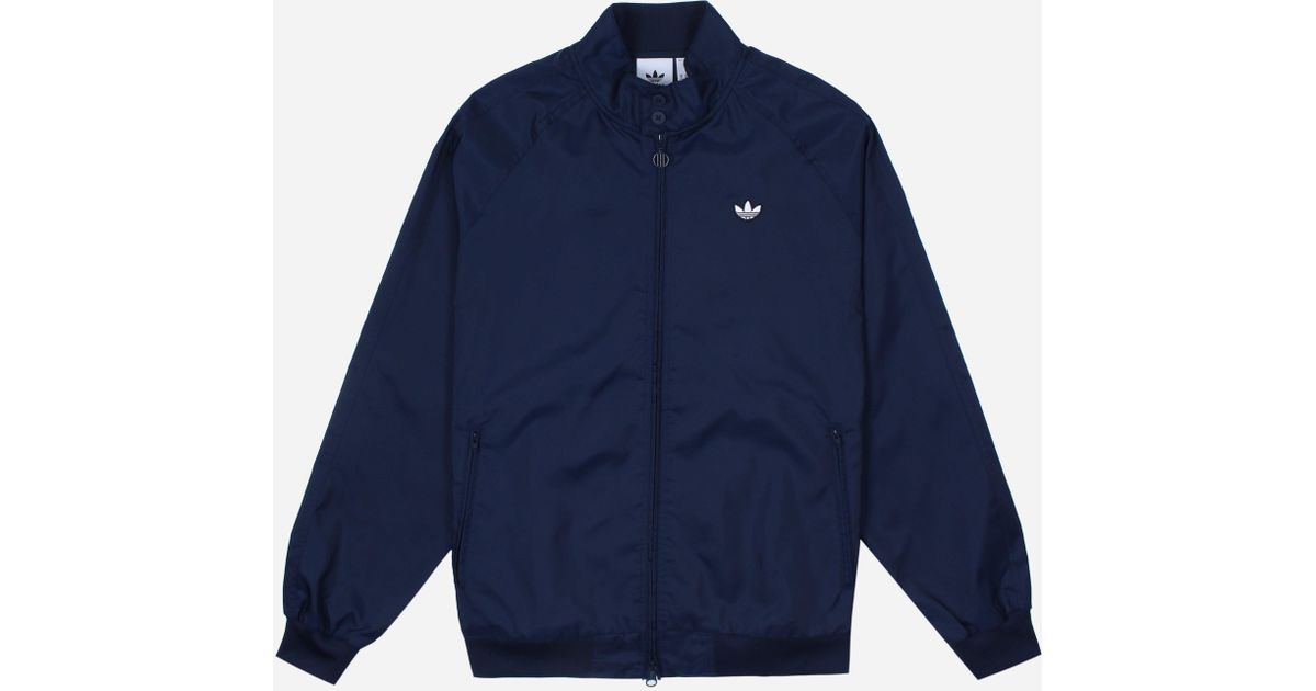 adidas Originals Harrington Jacket in Navy (Blue) for Men | Lyst