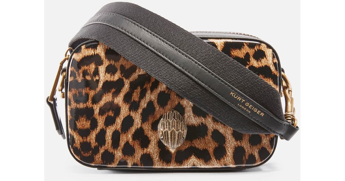 Kurt Geiger Small Shoreditch Leather Bag in Brown (Black) Lyst UK