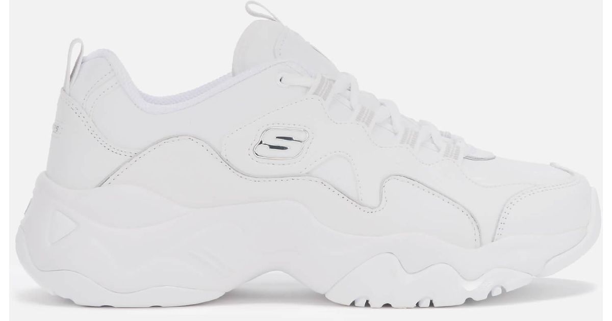 sketchers white trainers