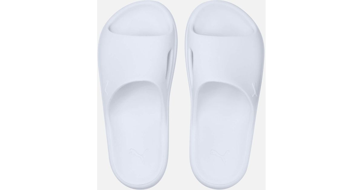 PUMA Shibui Cat Slide Sandals in White for Men - Lyst