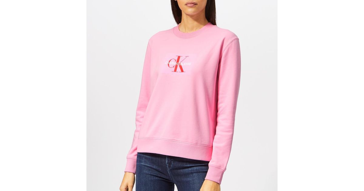monogram logo sweatshirt