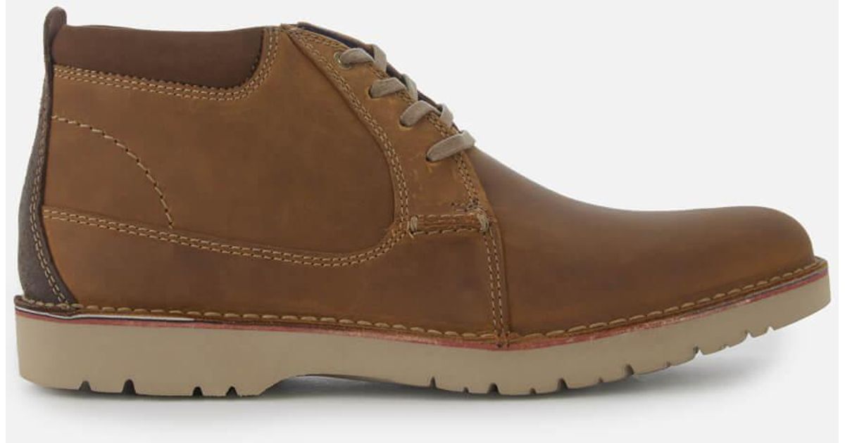 Clarks Vargo Mid Leather Chukka Boots in Tan (Brown) for Men - Save 26% ...