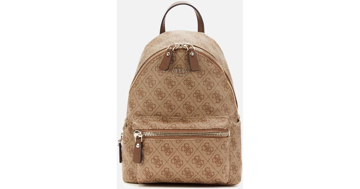 Guess Leeza Small Backpack in Natural - Lyst
