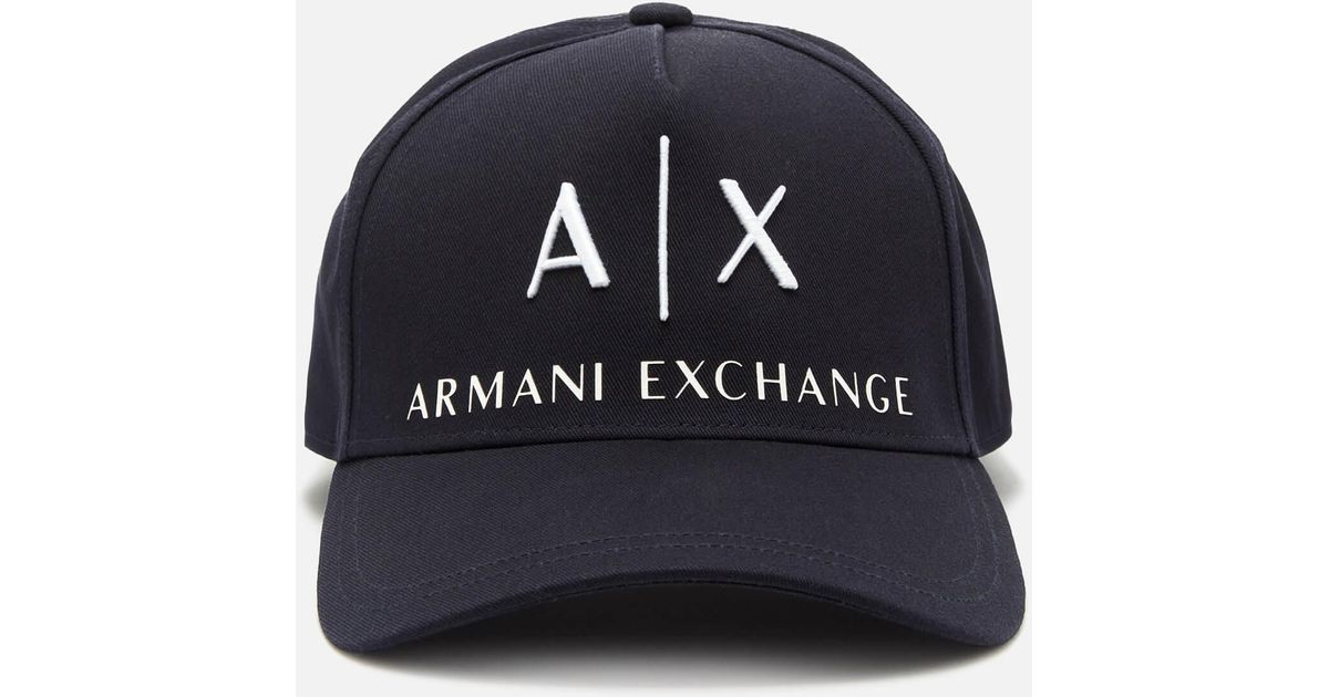 Cotton Corporate Ax Logo Cap in Navy 