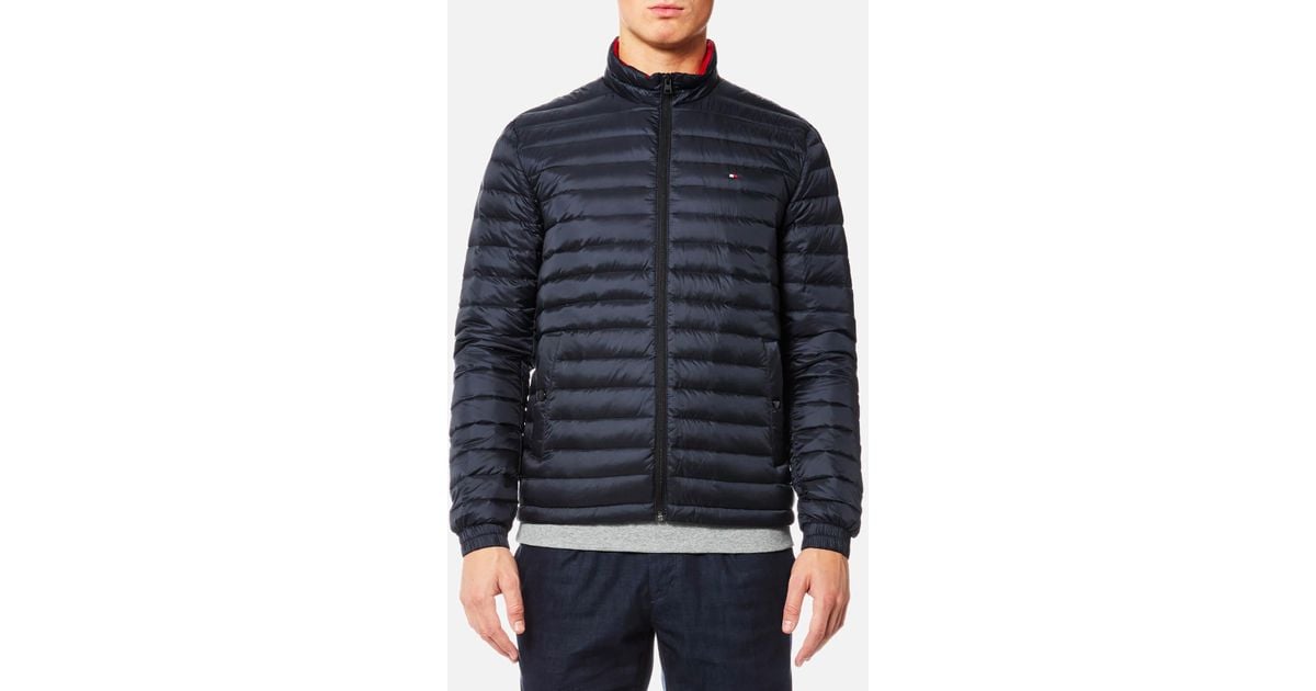 packable down bomber jacket