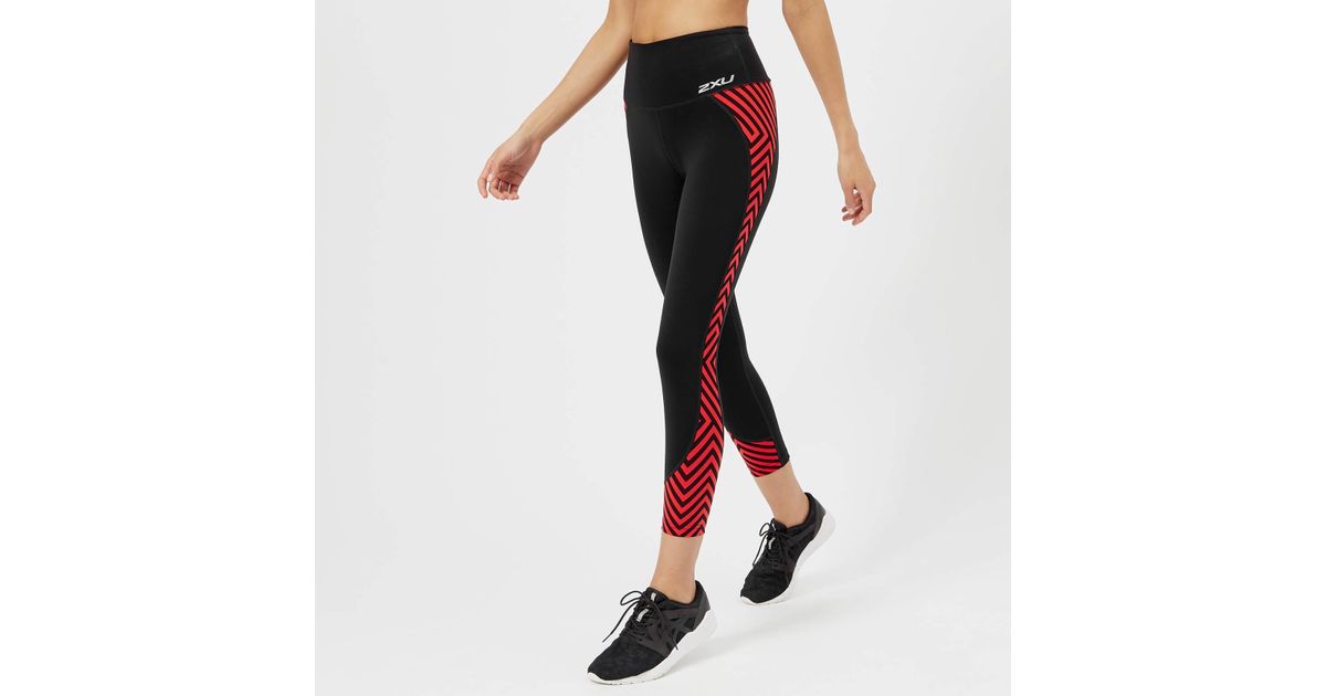 2XU Synthetic Fitness Hi Rise Compression 7/8 Tights in Black | Lyst