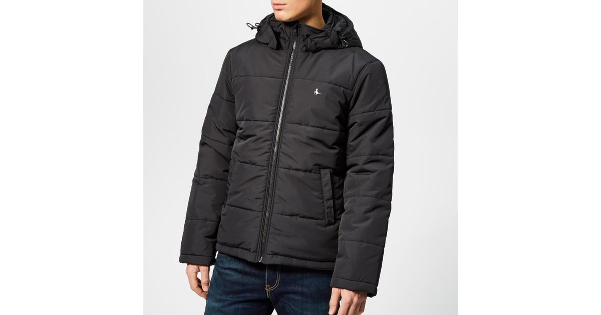 jack wills black puffer jacket