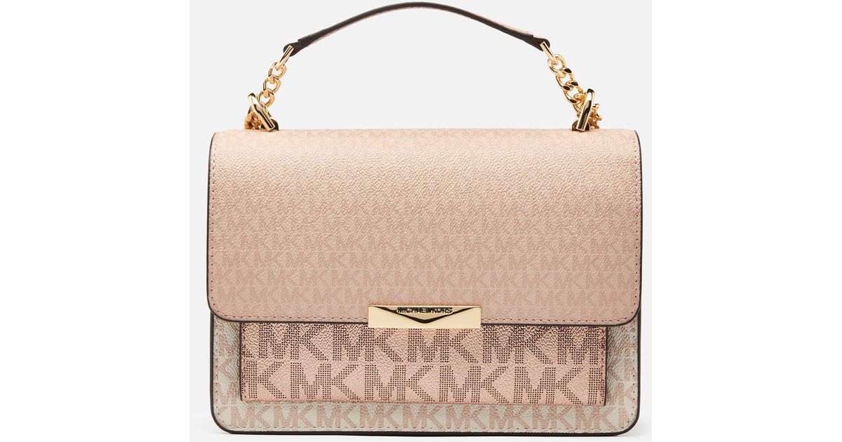 Shoulder bags Michael Kors - Jade L light pink smooth leather bag