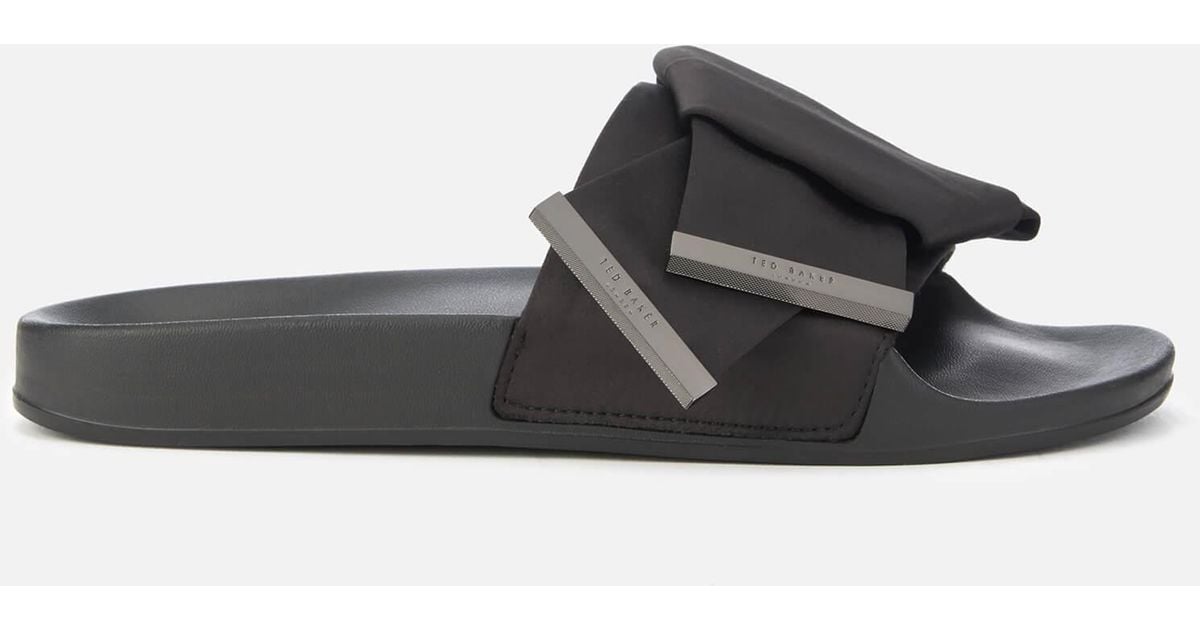 Ted baker knotted bow sliders new arrivals