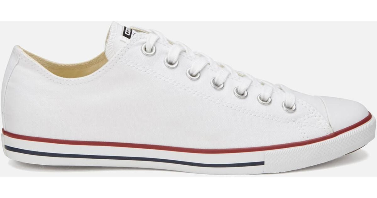 Converse Canvas Men's Chuck Taylor Alll Star Lean Ox Trainers in White for  Men | Lyst