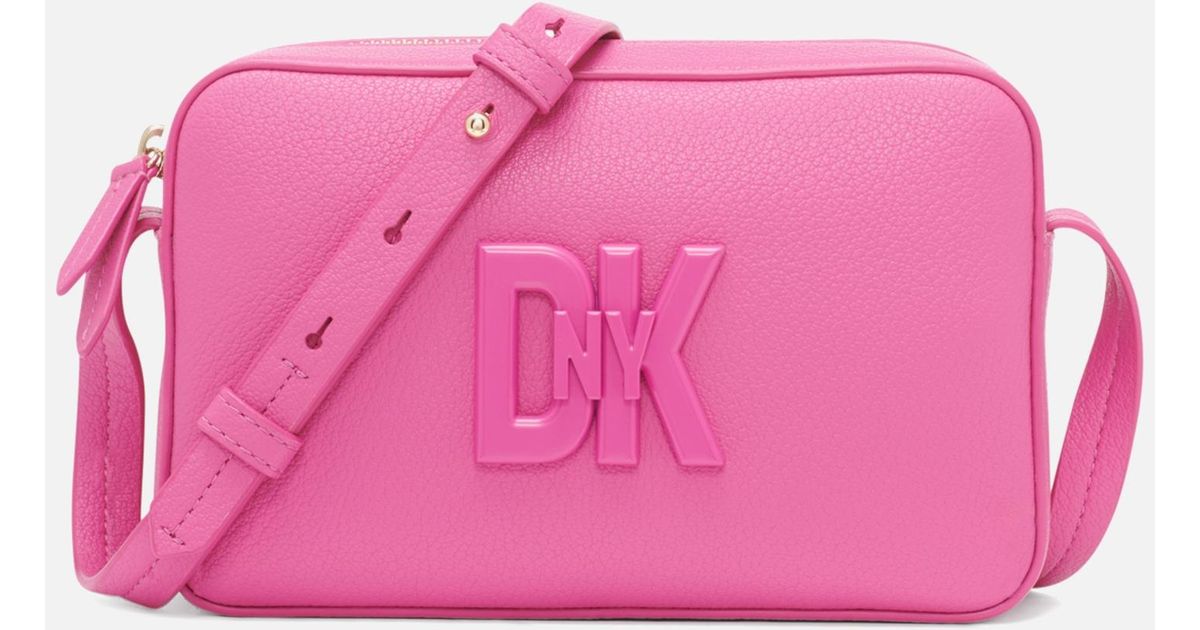 Dkny tilly stacked logo store camera bag