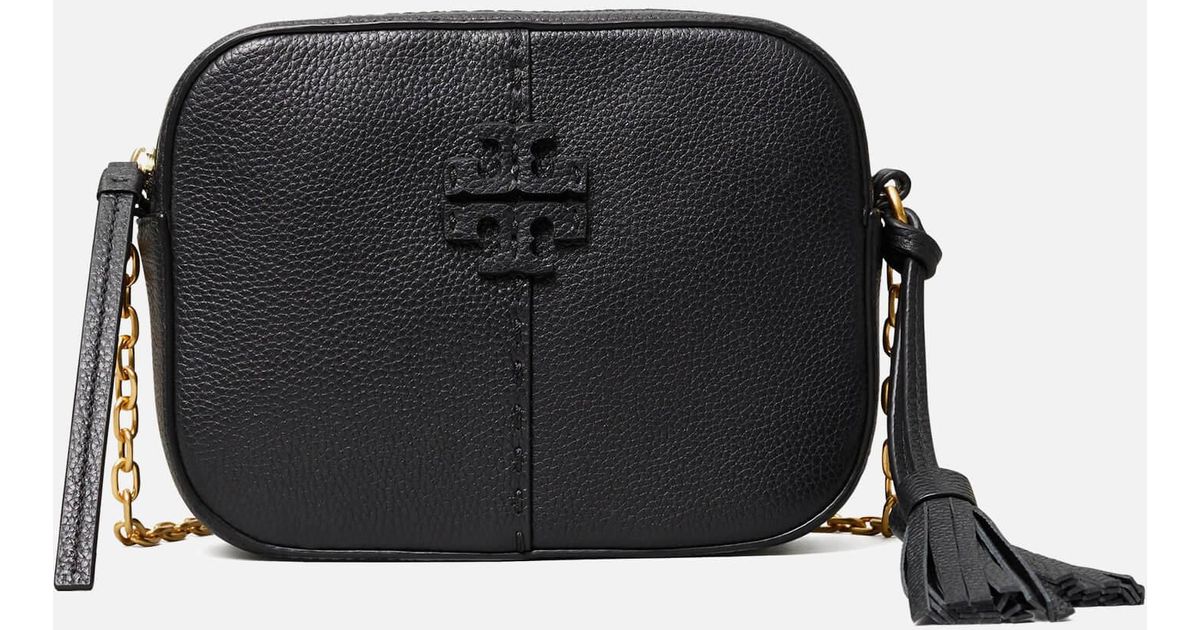 Tory Burch Leather Mcgraw Camera Bag in Black Lyst UK
