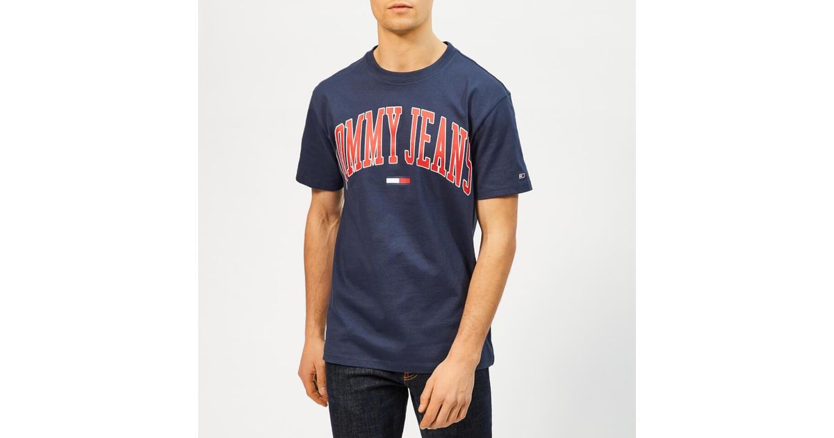 tommy jeans collegiate shirt